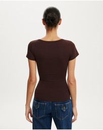 Cotton On - Everyday Smooth Scoop Neck Tee