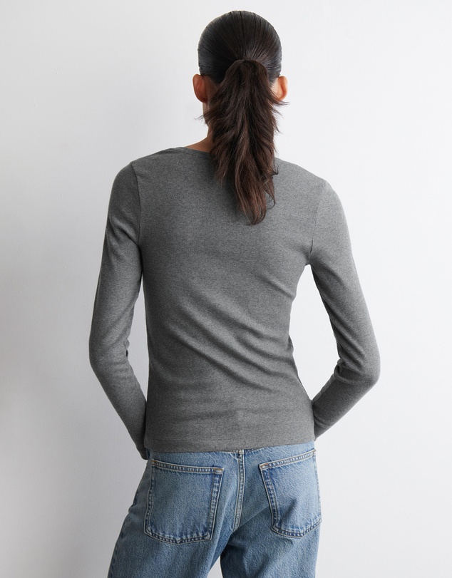 COS - Long-Sleeved Henley Top