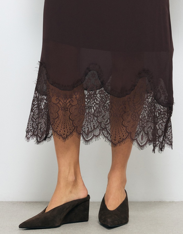 AERE - Suede Wedge Pumps
