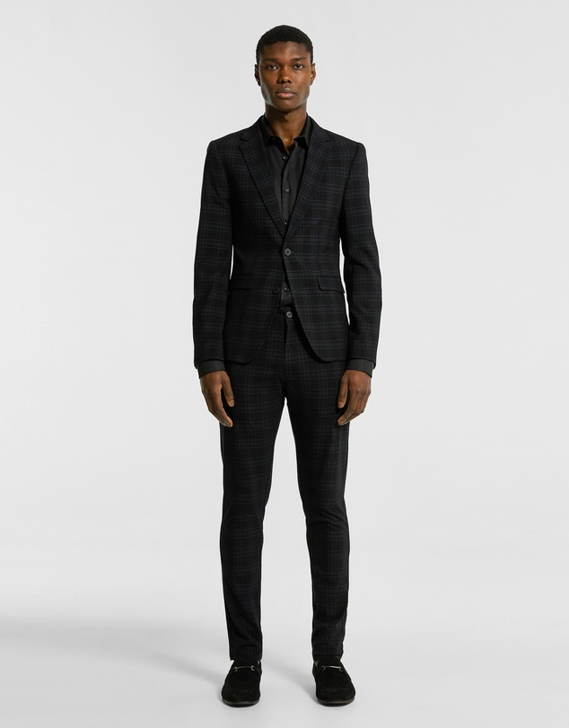 yd. - Alpa Check Stretch Blazer