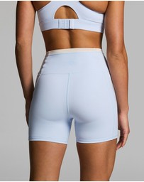 Rockwear - No Front Seam Blocked Mid Thigh Bike Shorts