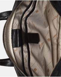 Republic of Florence - Pretoria Black Leather Laptop Briefcase