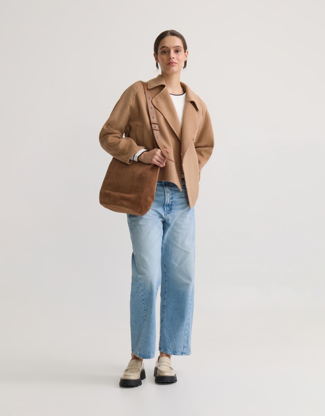 Oxford - Daisy Wool Crop Trench Jacket