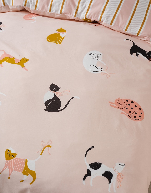 Linen House Kids - Cats 'n' Bows Quilt Cover Set