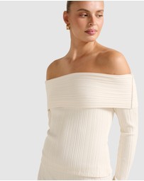 Forever New - Maribella Rib Bardot Top