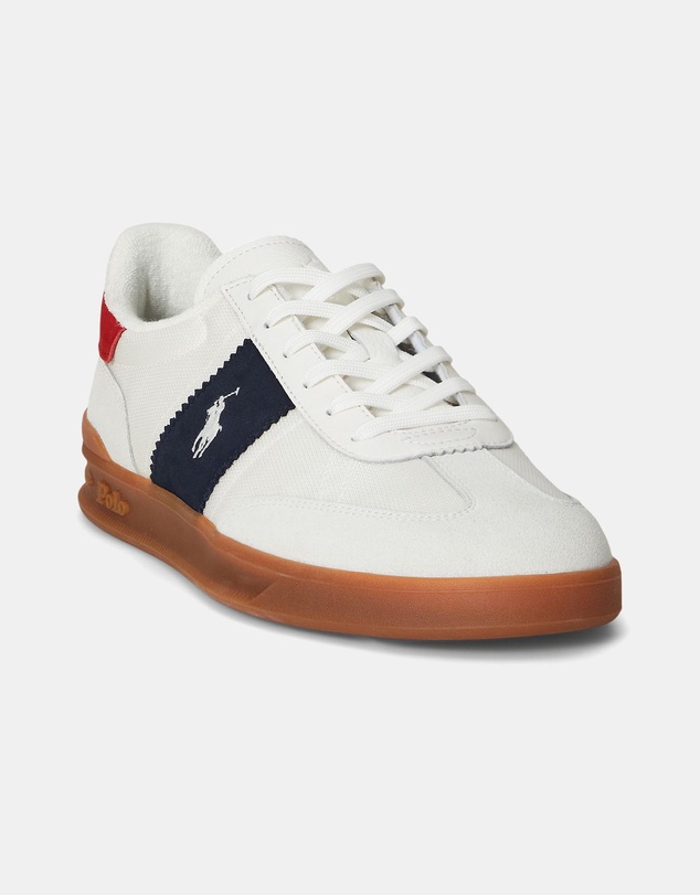 Polo Ralph Lauren - Heritage Aera Suede-Paneled Sneakers - Men's