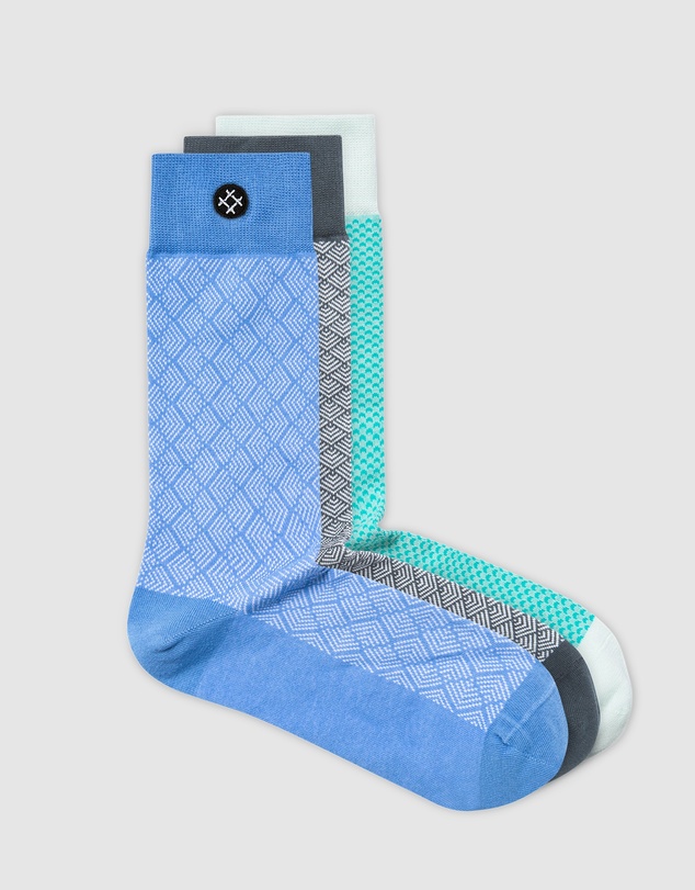 Sockdaily - Fever 3 Pack Crew Socks