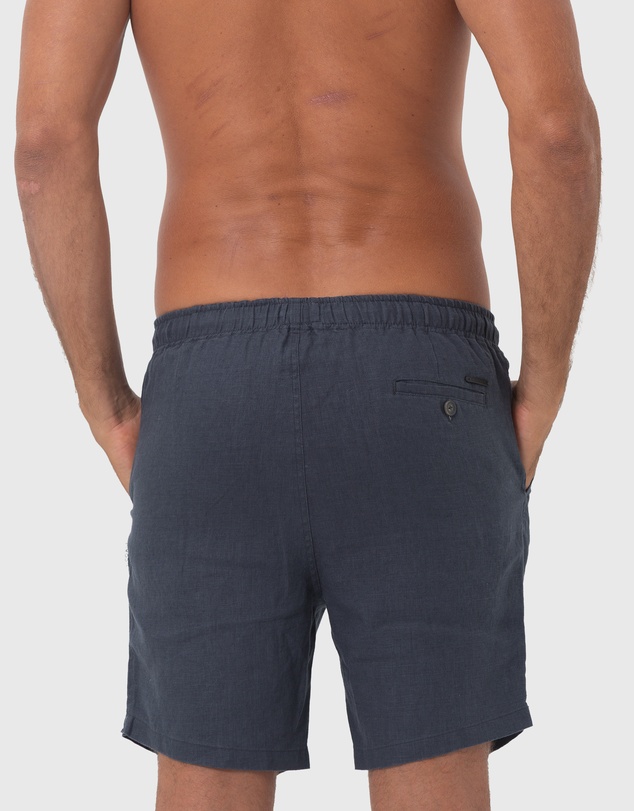 Coast Clothing - Linen Shorts - Charcoal Grey