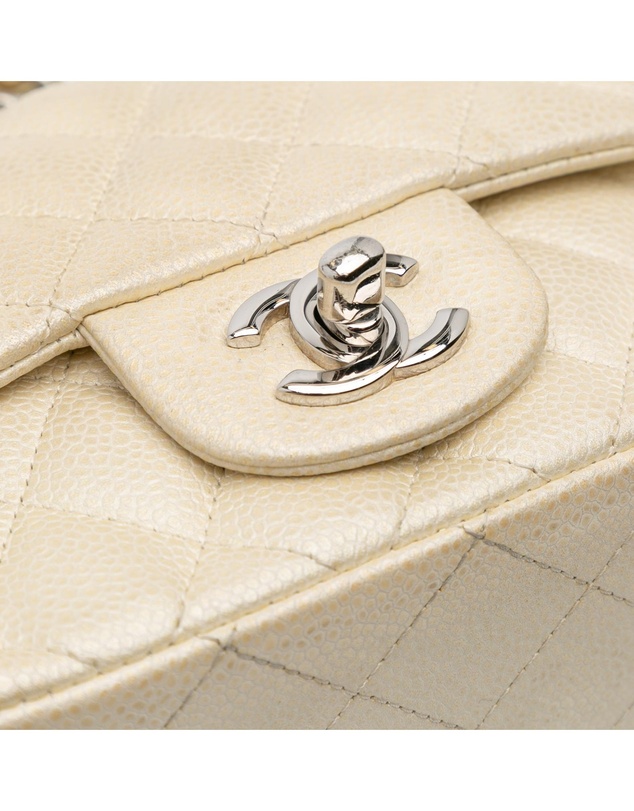 Pre-Loved by Azura Reborn - Pre-Loved Mini Square Classic Caviar Single Flap
