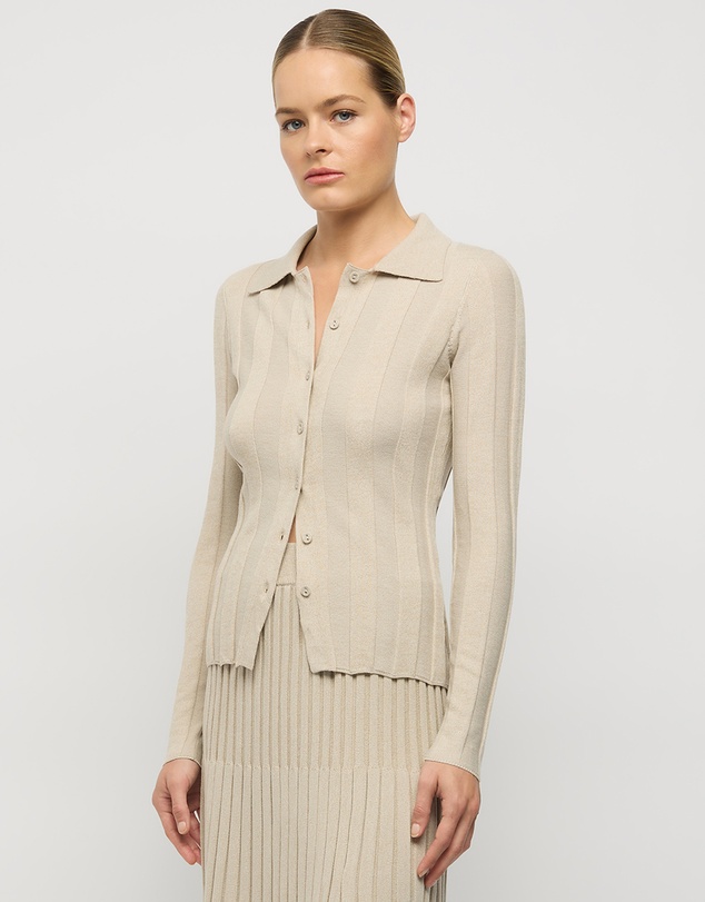 FRIEND of AUDREY - Cleo Collared Knit Top