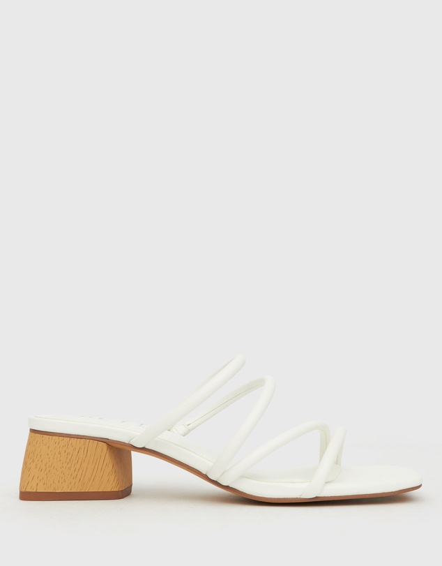 Betts - Hallie Low Wooden Block Heel Mules