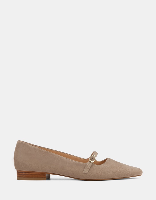 Wittner - Carina Suede Leather Pointed Ballet Flats