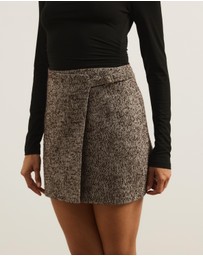 Atmos&Here - Beth Tweed Tailored Mini Skirt