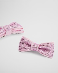 Country Road - Crystal Bow Clips Pack Of 2