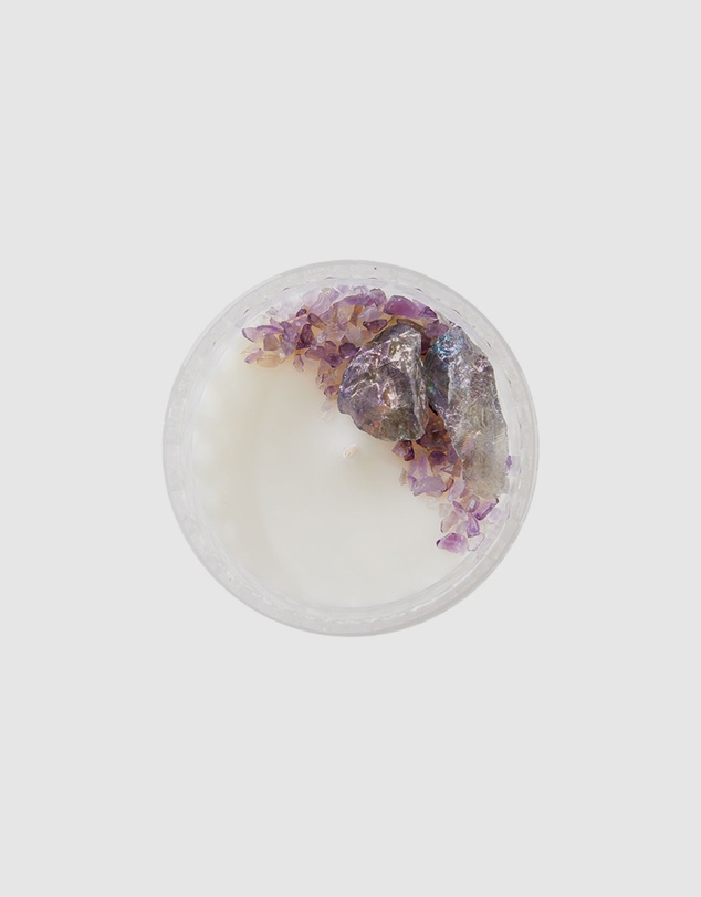Silk Oil of Morocco - Spellbound Medium Crystal Candle - Peace, Happiness & Joy