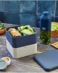 Monbento - Monbento Mb Square Bento Box - Blue Natural