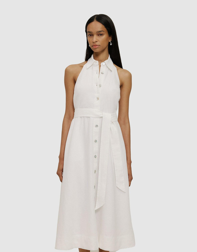 Trenery - Linen Halter Shirt Dress