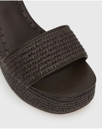 Betts - Fame Raffia Platform Wedges