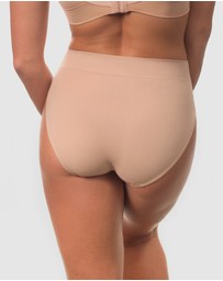 B Free Intimate Apparel - Smooth-Touch Contour High Cut Briefs - 3 Pack
