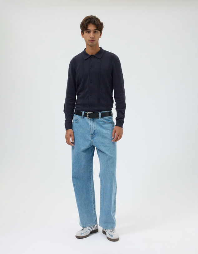 AERE - Silk Blend Textured Knit Shirt