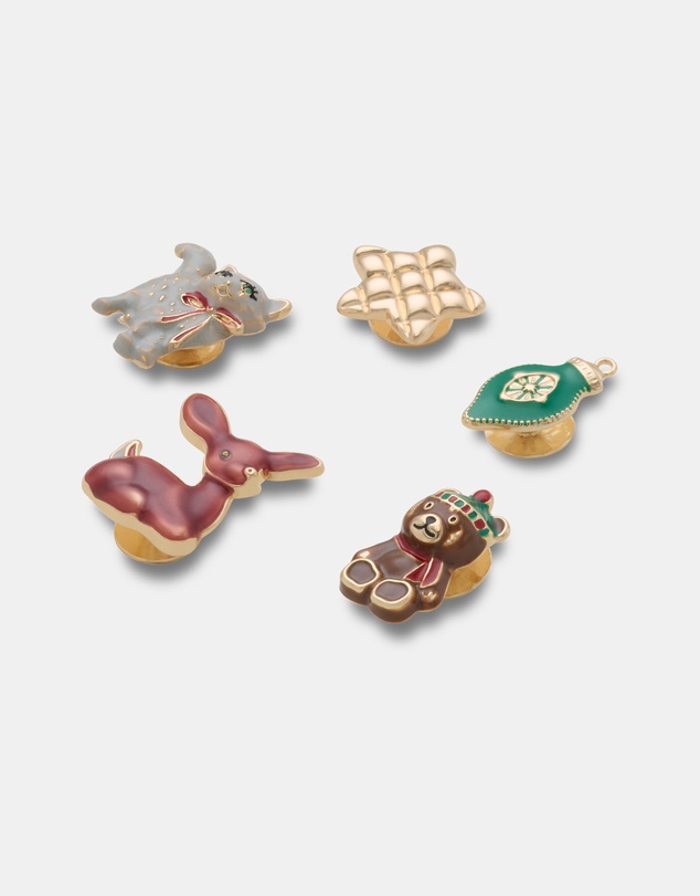 Crocs - 5-Pack Nostalgic Holiday Jibbitz - Kids-Teens