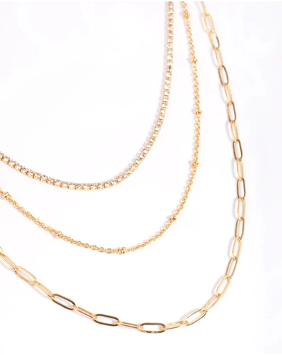Lovisa - Gold Plated Chain Layered Necklace
