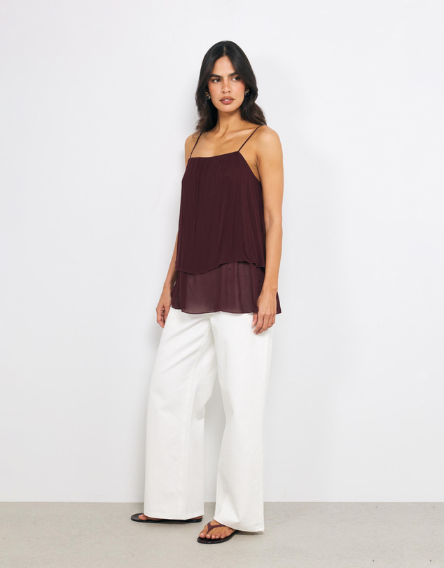AERE - Willow Georgette Layered Cami