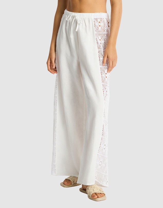 Sea Level Australia - Shore Linen Panelled Beach Pant