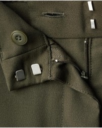 M.N.G - Pleated Trousers With Button Detail