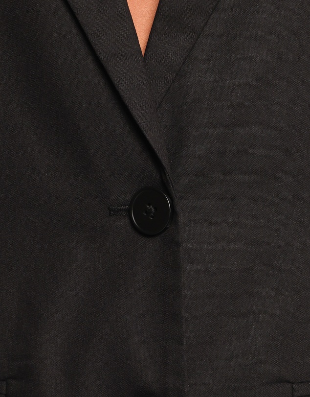 Petal & Pup - Brielle Short Sleeve Blazer Top - Black