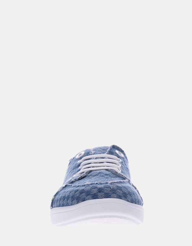 Vionic - Pismo Casual Sneaker - Blue Checkered Denim