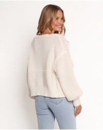 Petal & Pup - Harlee Flower Cardigan - White