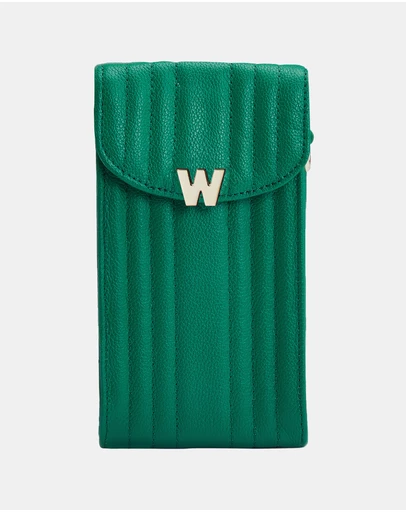 Wolf - Wolf Mimi Phone Case with Wristlet & Lanyard Green
