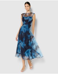 Montique - Christiana Printed Organza Dress