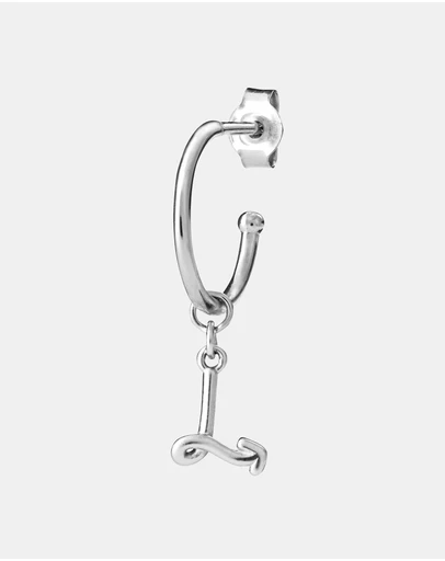 Karen Walker - L Initial Love Letter Hoop