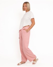 Petal & Pup - Dean Linen Pants - Light Pink