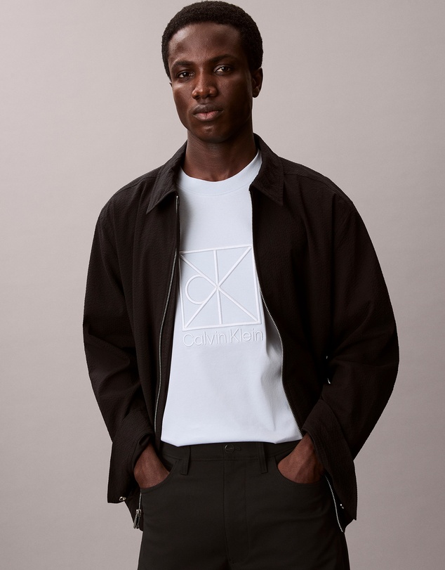 Calvin Klein - Relaxed Premium Interlock Emblem Logo T-Shirt