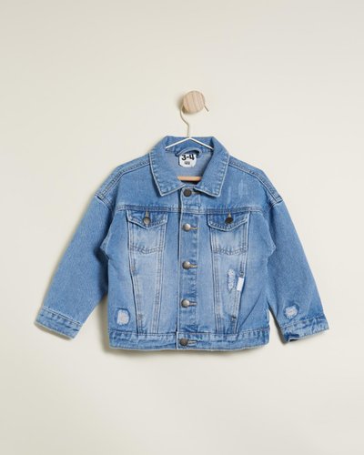 Emmy Oversized Denim Jacket - Kids-Teens