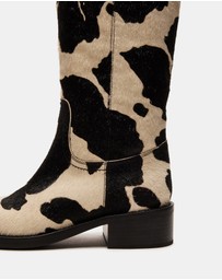 Steve Madden - Riggs-H Black/White Boots