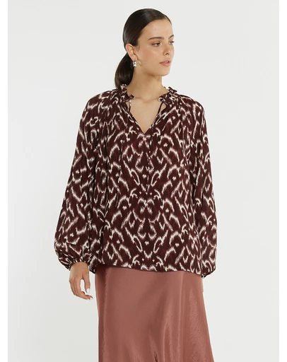 Sass - Willow Tie Front Blouse