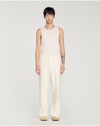 Sandro - Large Jersey Pants
