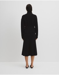Country Road - Australian Cotton Blend Belted Knit Jacket