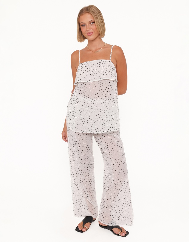 Petal & Pup - Hazel Pant Set - Cream Polka Dot