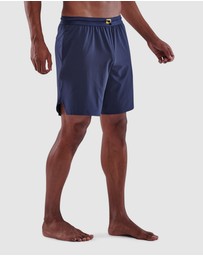 SKINS - SKINS Men's 3-Series Activewear X-Fit Shorts Navy Blue