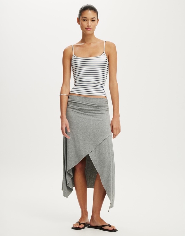 Cotton On - Maple Asymmetric Midi Skirt