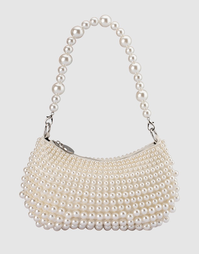 Olga Berg - Pia Pearl Croissant Bag