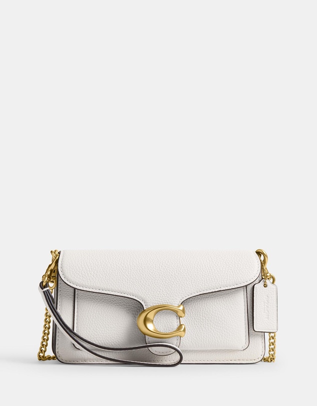Coach - Polished Pebbled Leather Tabby Chain Crossbody Bag 19