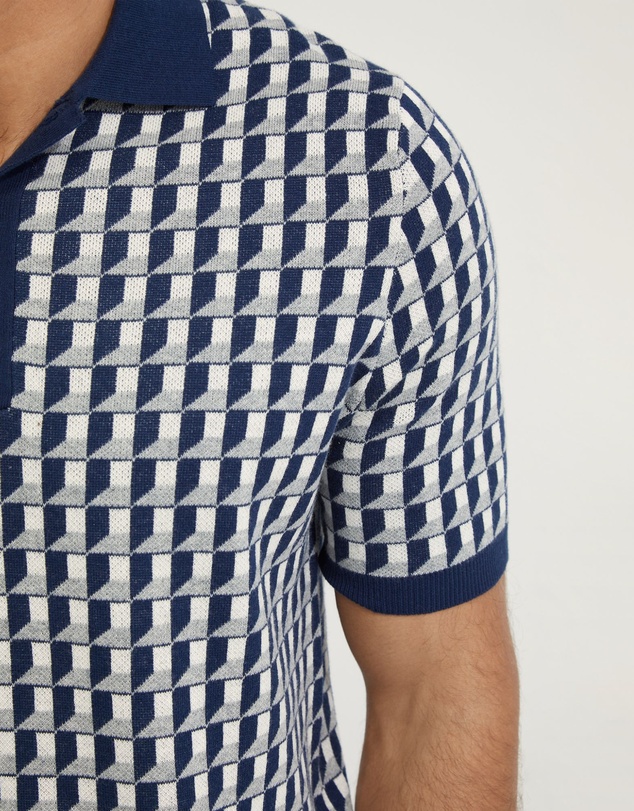 Oxford - Louis Jacquard Knitted Polo