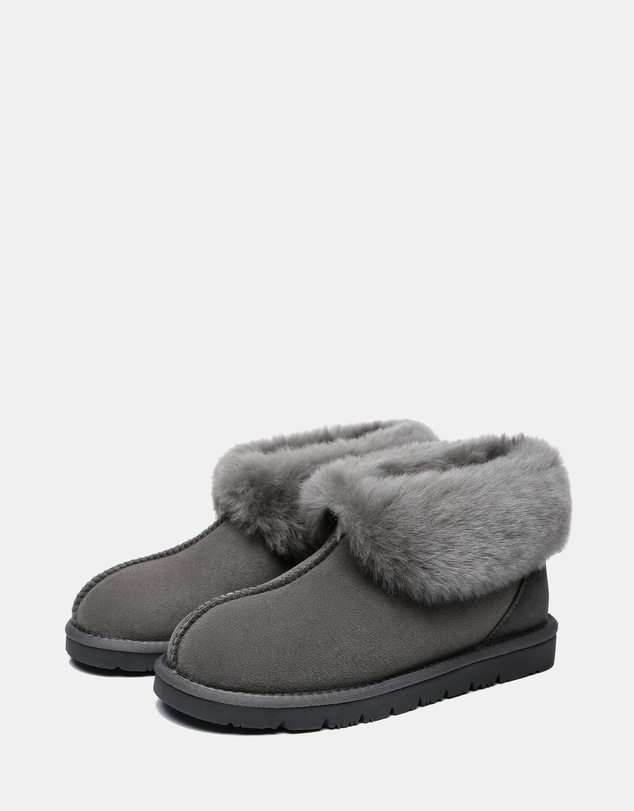 EVERAU - EverAU Ugg Mallow Slipper Sheepskin Upper House Shoes