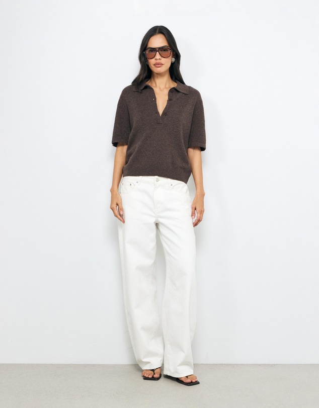 AERE - Aimee Relaxed Fit Knit Polo